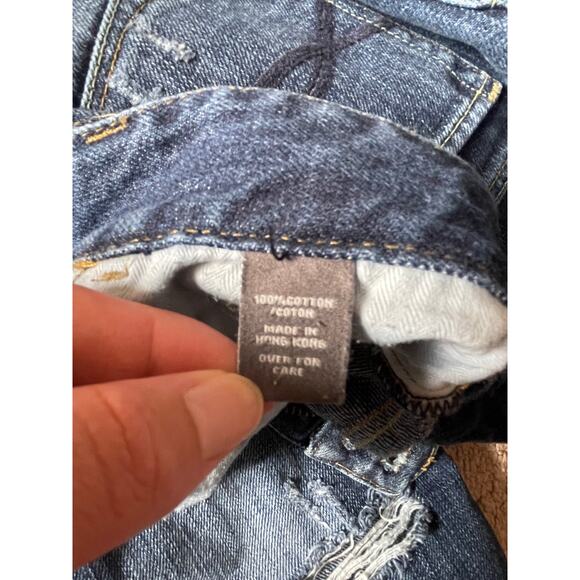 Vintage Abercrombie & Fitch Distressed Jeans Size 6 All Cotton Made in Hong Kong - Picture 4 of 8